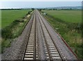 Railway line looking north