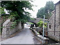 Shepton Mallet : low bridge ahead - and a glimpse of the River Sheppey