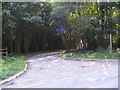 Footpath to Blacktiles Lane & entrance to Timbers