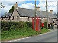ST2584 : Telephone box, letter box and building, Pen-y-lan by Ruth Sharville