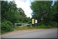 Barrier by Knockhundred Lane, Bramshott Common