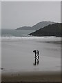 SM7327 : Whitesands Bay in the rain by Gareth James
