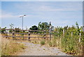 Footpath bends to the left