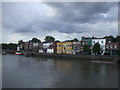 Riverfront properties near Hammersmith Bridge