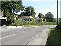 Portskewett : Caldicot Road approaches crossroads