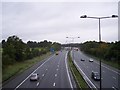 M6 viewed north from Spindle Hillock road bridge