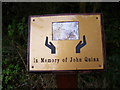 TM4265 : Memorial to John Quinn by Geographer