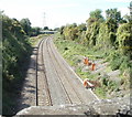 Railway heading for Caldicot