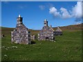NL6494 : Ruined croft houses, Eorasdail by Gordon Hatton