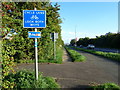 Cycle path on the A 466, Chepstow