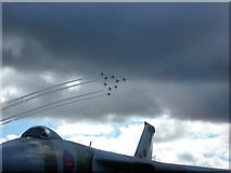 NO4520 : Red Arrows take to the air. by kim traynor