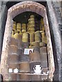 Gladstone Pottery Museum - Saggars loaded in the oven