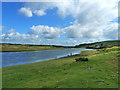 Ogmore River, looking upstream towards Portobello House