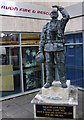 Firefighter statue