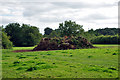 Large heap in a field