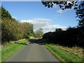 Country road heading north-east to Nottylees