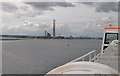 O2033 : View westwards towards the chimneys of Poolbeg Power Station by Eric Jones