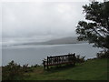 NM3845 : Bench with a view over Loch Tuath by Sarah Charlesworth