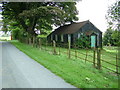 Corrugated iron hall.