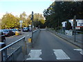 Zebra crossing between the car park and West Suffolk Hospital entrance