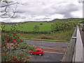 Crossing the A78 at  Collennan