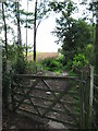 Bridle gate beside the M20 Motorway