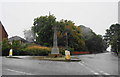 Walshaw war memorial on a wet day