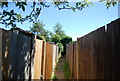 Narrow ginnel, New Town, West Malling