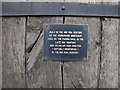 Sign detail, the "Lock up", Lenham