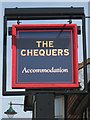 TQ6736 : The Chequers sign by Oast House Archive