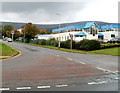 An entrance road to Avondale Industrial Estate, Cwmbran