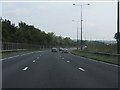 ST3789 : M4 Motorway - long curve at Langstone by J Whatley
