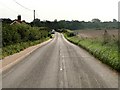 Aldeburgh Road from Friston approaching the A1094