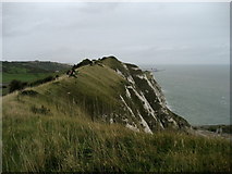 TR2939 : North Downs Way approaching Dover by Chris Heaton