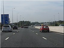 ST5881 : M5 Motorway at junction 17 by J Whatley