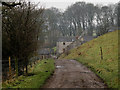 Dirt road approaching Brushfield