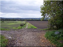 SD5509 : Farm track crossing near Standish Hall Farm by Raymond Knapman
