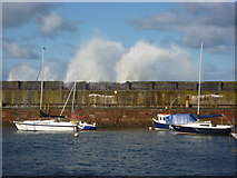 NT6779 : Coastal East Lothian : The Breakwater at Victoria Harbour, Dunbar by Richard West