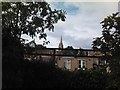 View of the church on Muswell Hill Road from Parkland Walk North