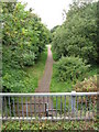 Former railway line towards Llantrisant in Pentrebane