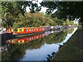 Narrowboats near Langley