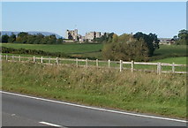 SO4108 : Raglan Castle viewed from the A40 by Jaggery