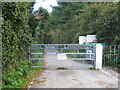 Gate on the track to Bull Point lighthouse