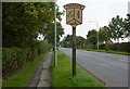 Torworth village sign by the Great North Road