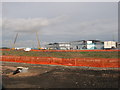 Construction of new film studios, Cardiff Bay