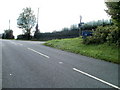 Usk Road approaches Coldharbour from the north