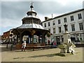 Market cross and old water pump