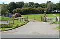 Entrance to natural burial ground, Usk Castle Chase