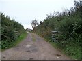 Private farm road to Barach Bach