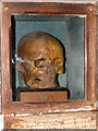 TL8741 : St Gregory's church in Sudbury - archbishop Simon's skull by Evelyn Simak